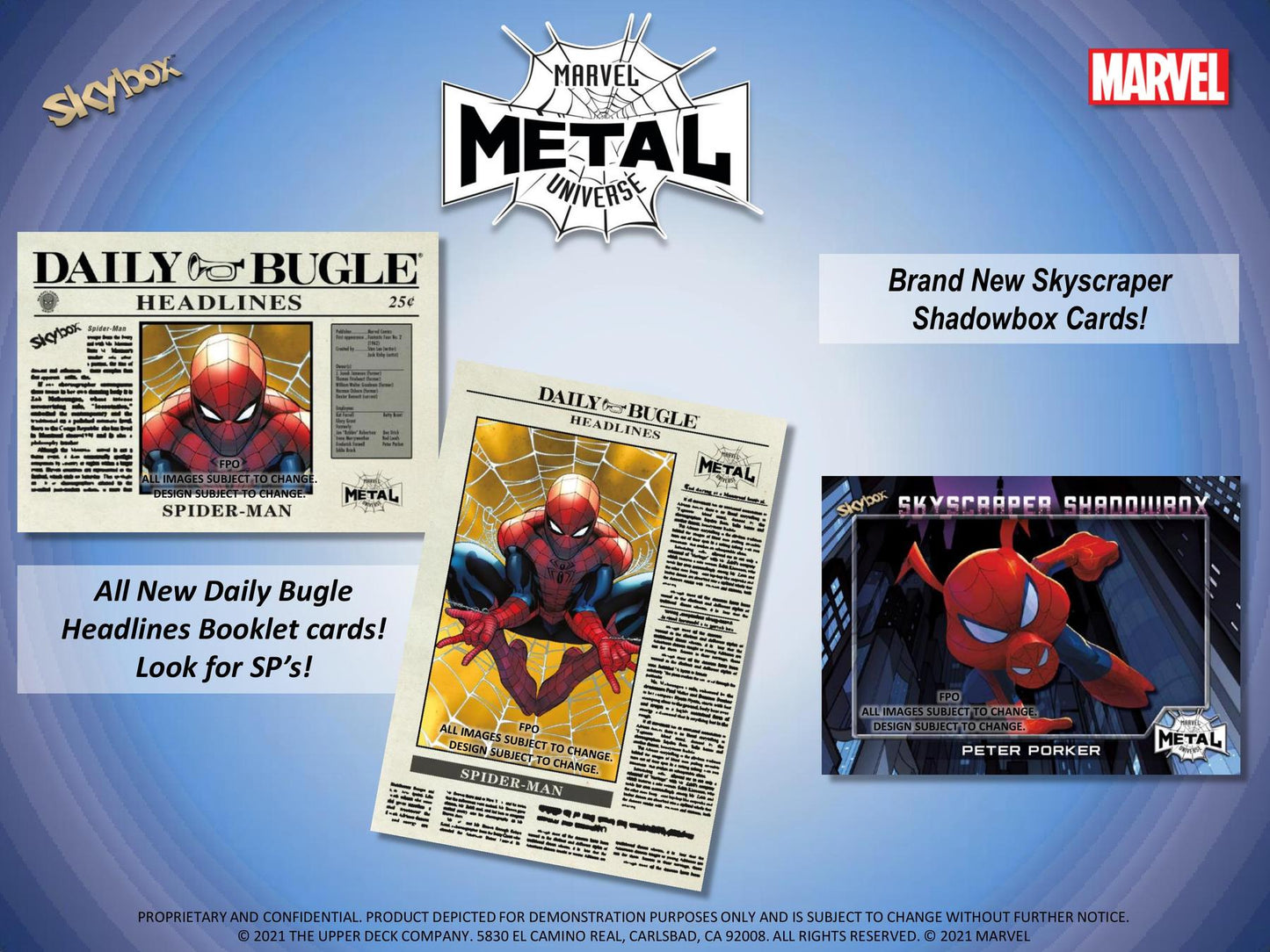 Marvel Spider-Man Metal Universe Trading Cards Pack (Upper Deck 2021)