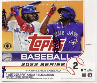 compare product 2022 Topps Series 2 Baseball Jumbo 6 Box Case