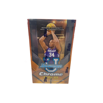 compare product 2022-23 Bowman University Chrome Basketball Hobby 12 Box Case