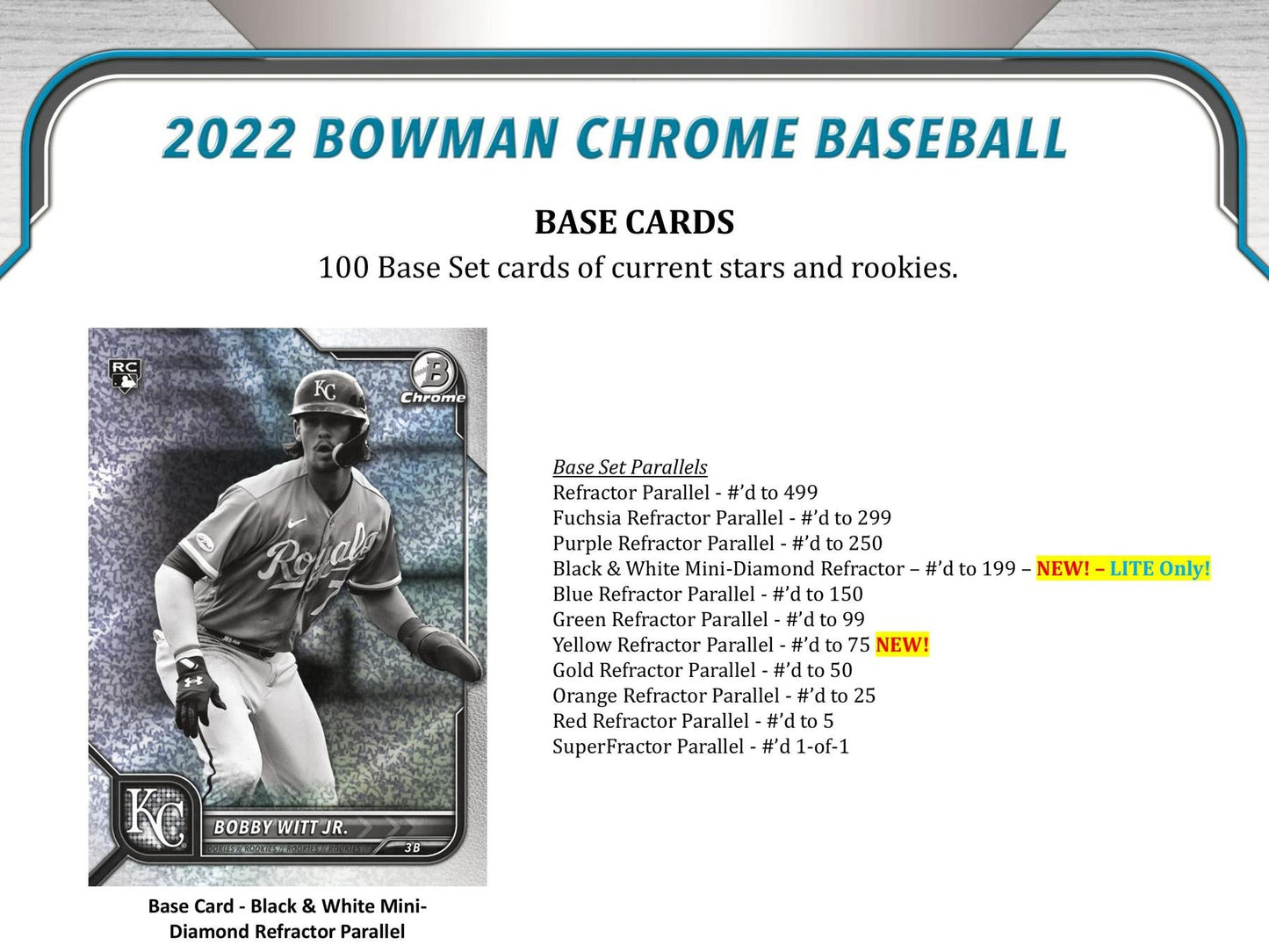2022 Bowman Chrome Baseball LITE Pack