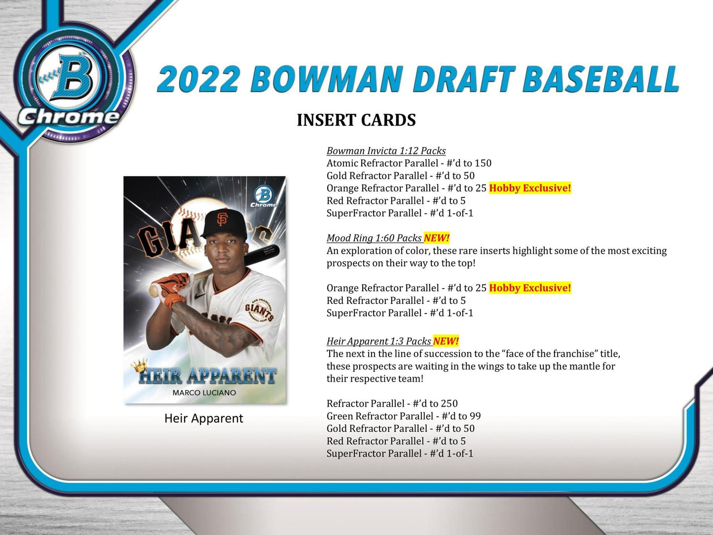 2022 Bowman Draft Baseball Hobby Jumbo Pack