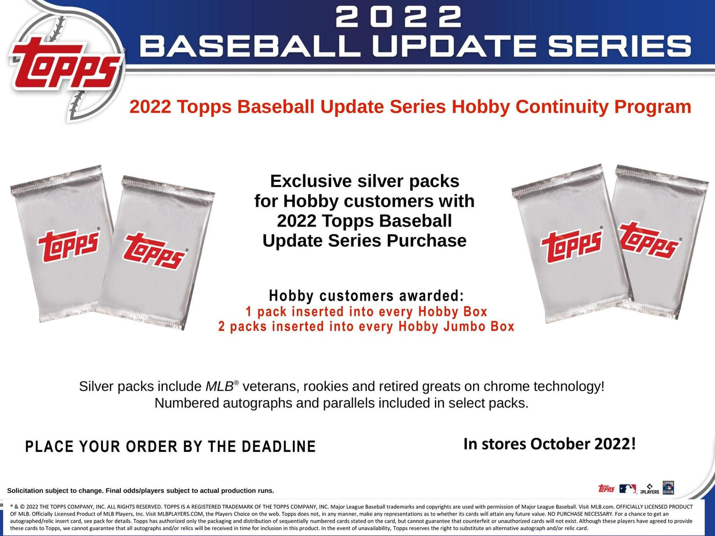 2022 Topps Update Series Baseball Hobby Jumbo Pack