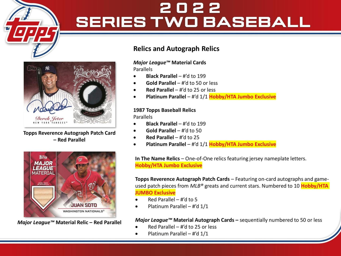 2022 Topps Series 2 Baseball Hobby Jumbo