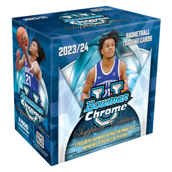 compare product 2023-24 Bowman University Chrome Basketball Sapphire Edition 10 Box Case