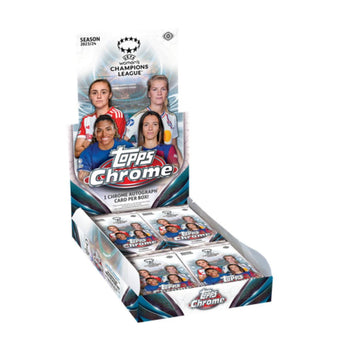 compare product 2023-24 Topps Chrome UEFA Women's Champions League Soccer Hobby 12 Box Case