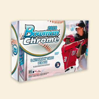 compare product 2023 Bowman Chrome Baseball HTA Choice Box