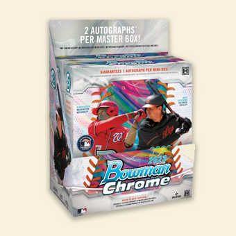 compare product 2023 Bowman Chrome Baseball Hobby Box