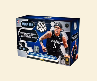 compare product 2022-23 Mosaic Basketball NBA Mega Box