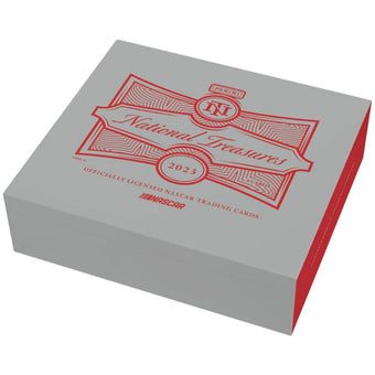 compare product 2023 Panini National Treasures Racing Hobby Box