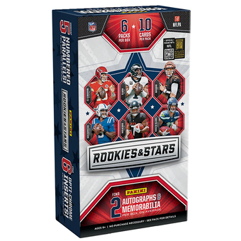 compare product 2023 Panini Rookies and Stars Football Hobby 14 Box Case