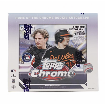 compare product 2023 Topps Chrome Baseball Jumbo 8 Box Case