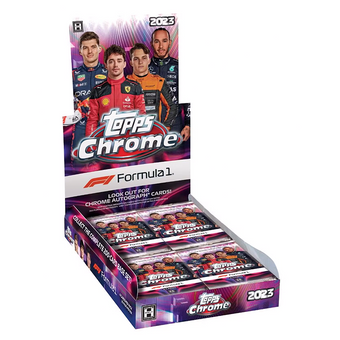 compare product 2023 Topps Chrome Formula 1 Racing Hobby 12 Box Case