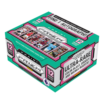 compare product 2023/24 Panini Prizm EPL Soccer Hobby 12 Box Case