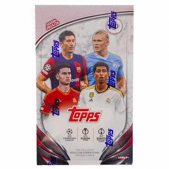 compare product 2023/24 Topps UEFA Competitions Club Soccer Hobby 12 Box Case