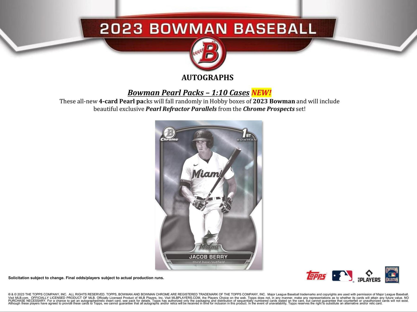 2023 Bowman Baseball Hobby Pack