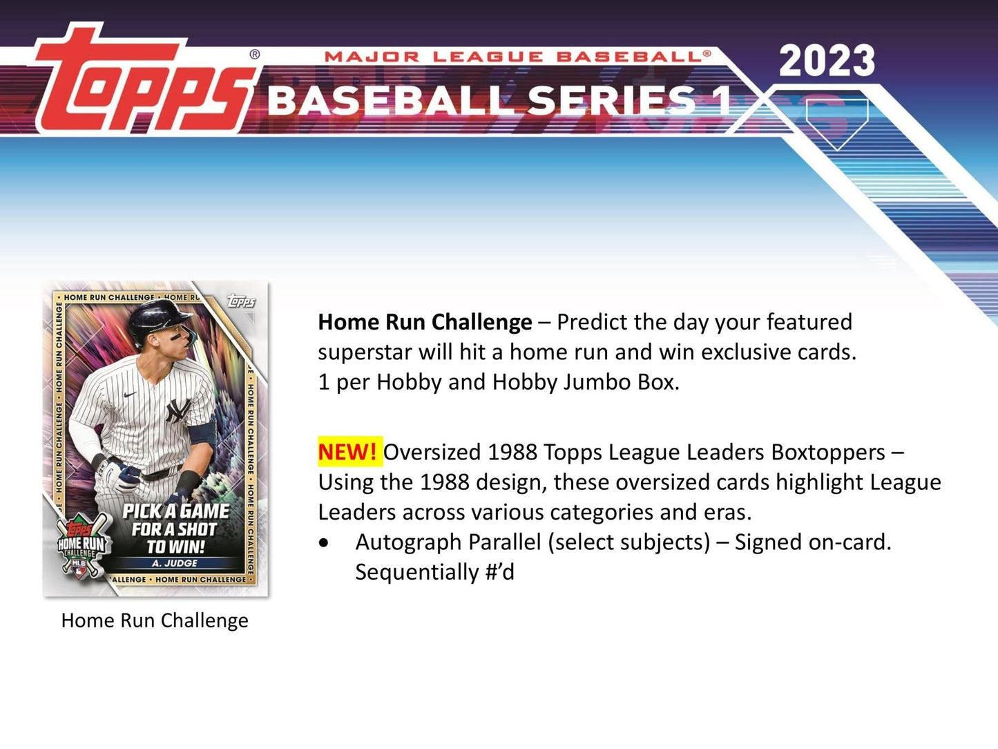 2023 Topps Series 1 Baseball Hobby Pack