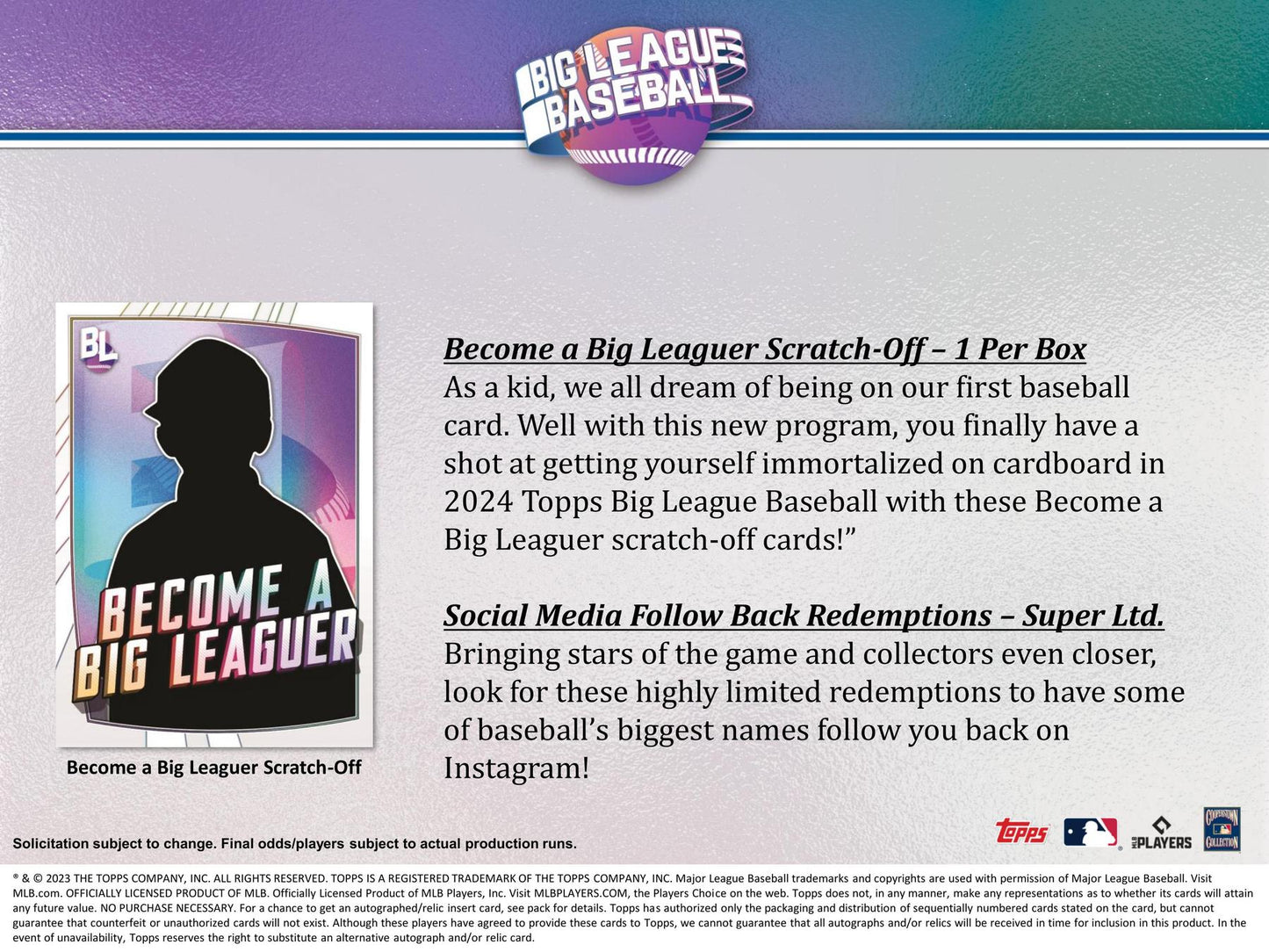 2023 Topps Big League Baseball Hobby