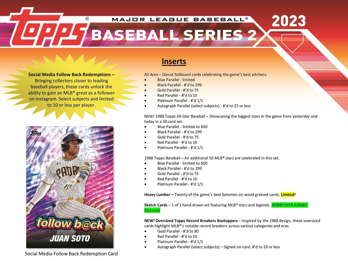 2023 Topps Series 2 Baseball Hobby Jumbo Pack