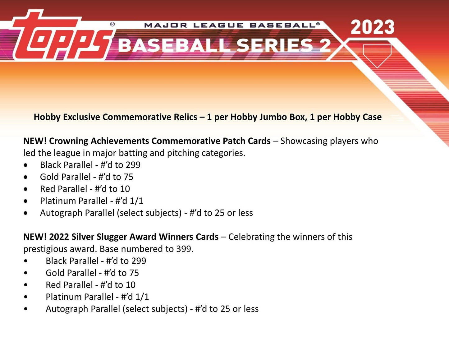2023 Topps Series 2 Baseball Hobby Jumbo Pack