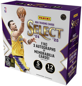 compare product 2024-25 Panini Select Basketball Hobby 12 Box Case