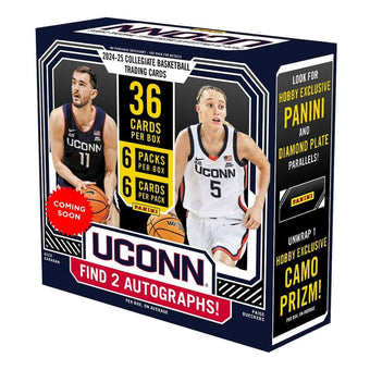 compare product 2024-25 Panini NIL University of Connecticut Basketball Hobby 20 Box Case