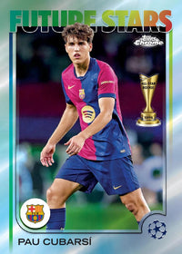 2024/25 Topps Chrome UEFA Club Competitions Soccer Hobby Jumbo