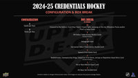 2024/25 Upper Deck Credentials Hockey Hobby