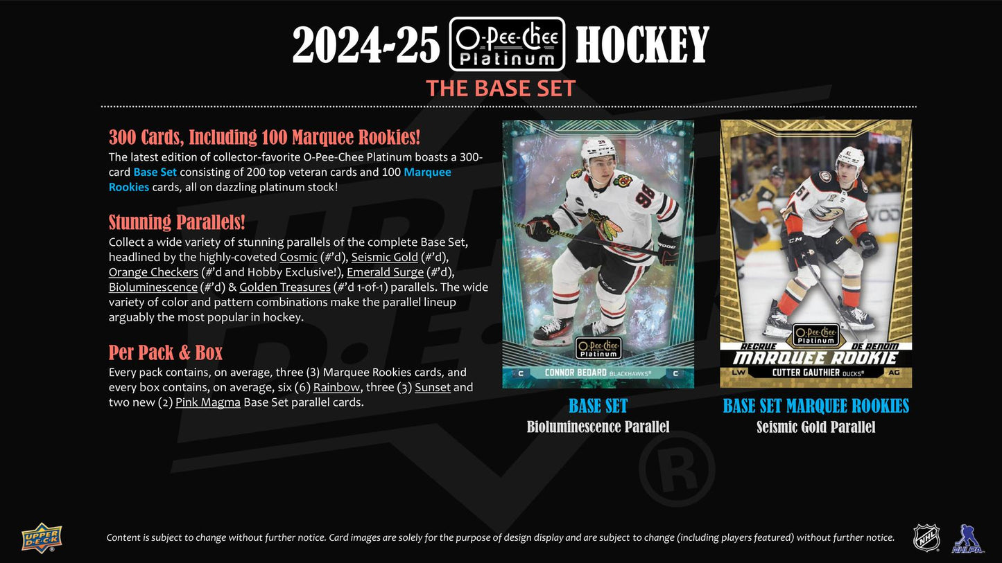 2024/25 Upper Deck O-Pee-Chee Platinum Hockey Hobby