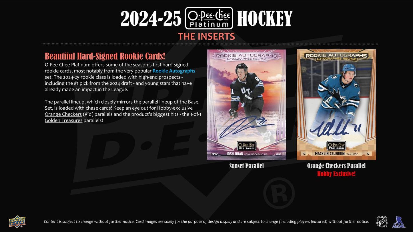 2024/25 Upper Deck O-Pee-Chee Platinum Hockey Hobby
