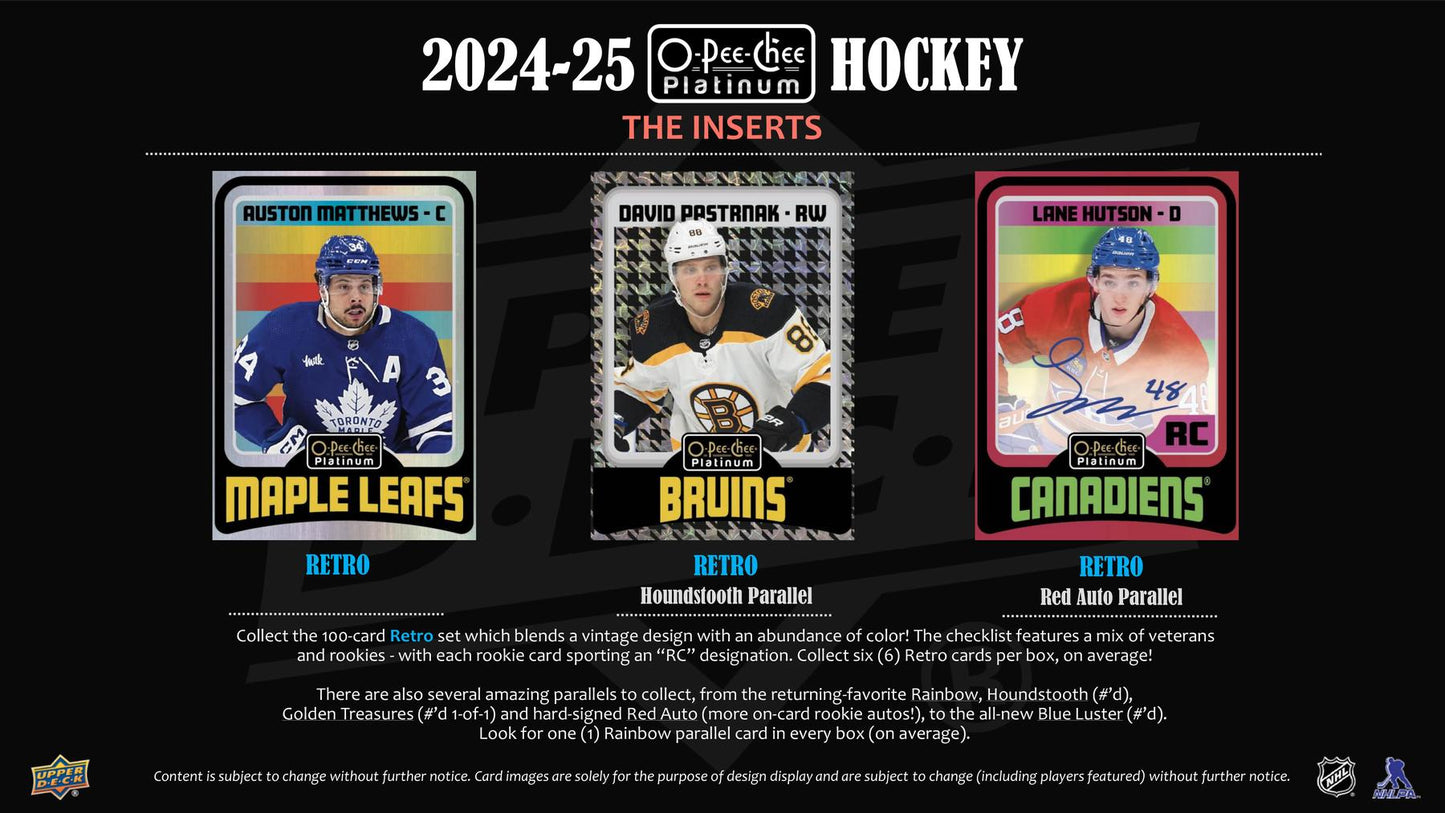 2024/25 Upper Deck O-Pee-Chee Platinum Hockey Hobby