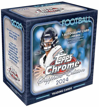 compare product 2024 Topps Chrome Football Sapphire Edition Box