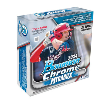compare product 2024 Bowman Chrome Baseball Mega 20 Box Case