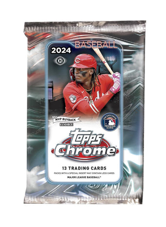 compare product 2024 Topps Chrome Baseball Hobby Jumbo Pack