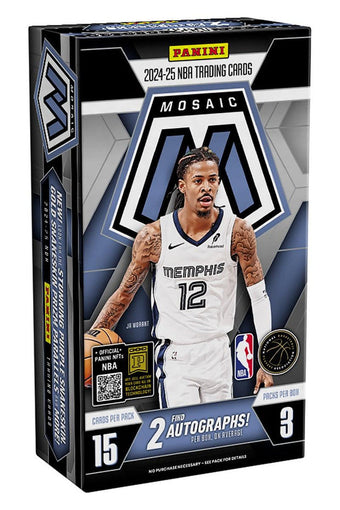 compare product 2024-25 Panini Mosaic Basketball Hobby 12 Box Case