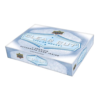 compare product 2024/25 Upper Deck Clear Cut Hockey Hobby Box