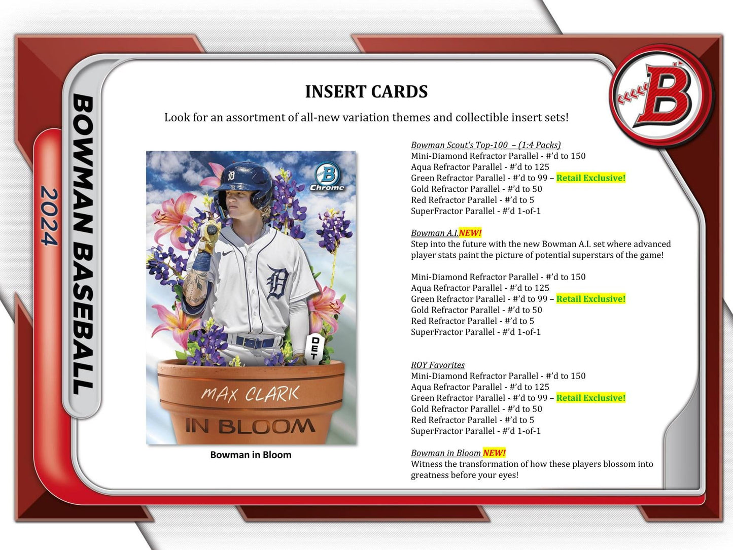 2024 Bowman Baseball Retail Pack
