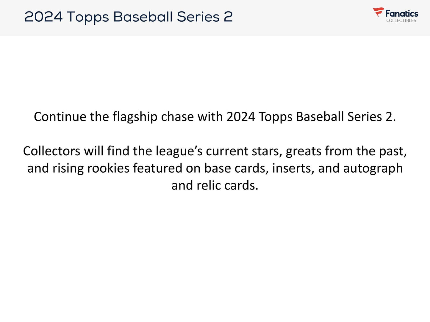 2024 Topps Series 2 Baseball Retail Pack