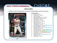 2024 Topps Chrome Baseball Hobby Jumbo Pack