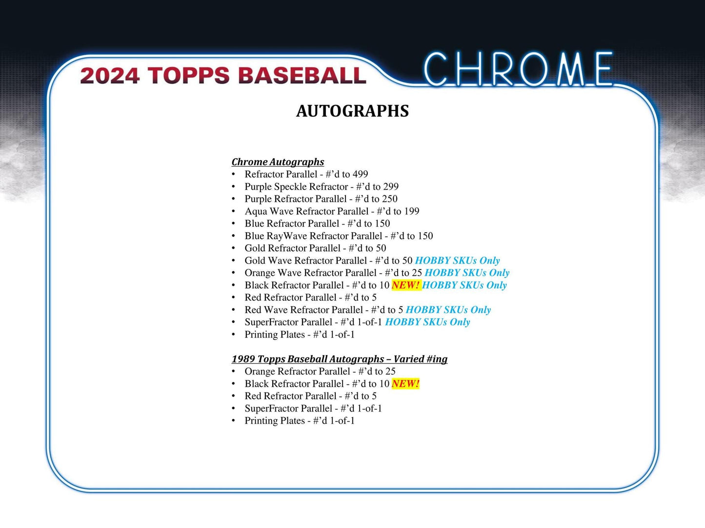 2024 Topps Chrome Baseball Hobby Jumbo Pack