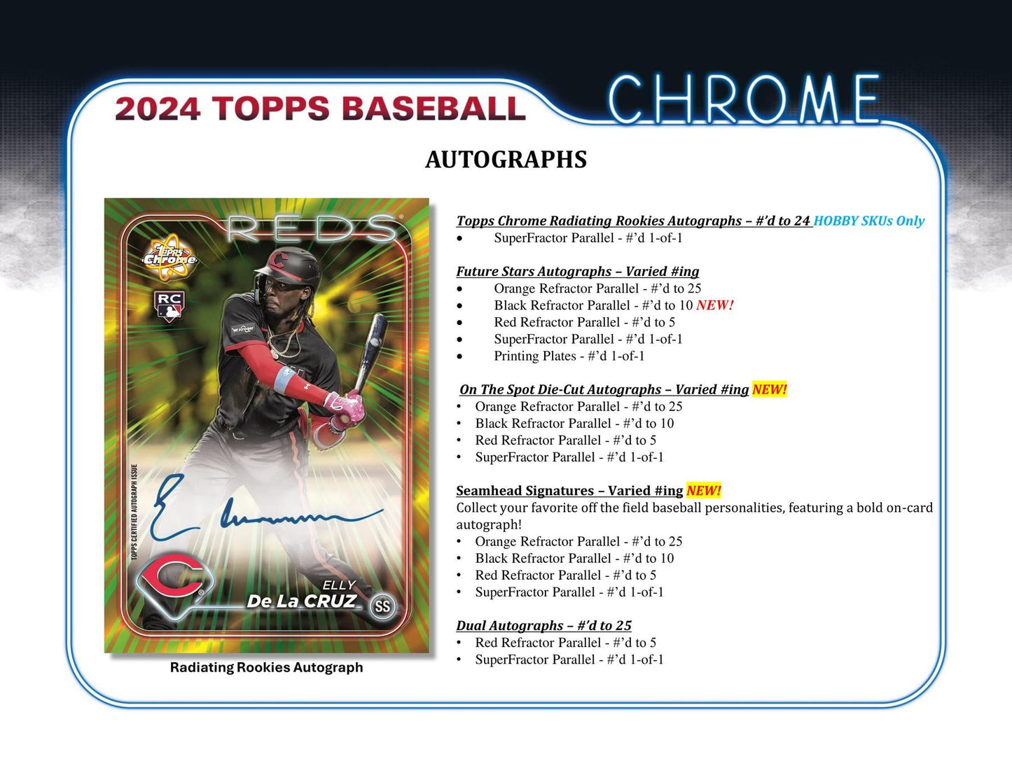 2024 Topps Chrome Baseball Hobby Jumbo Pack