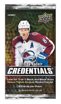 2025/26 Upper Deck Credentials Hockey Hobby