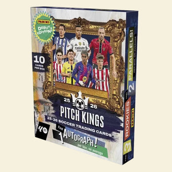 compare product 2025-26 Panini Pitch Kings Soccer Hobby International Box