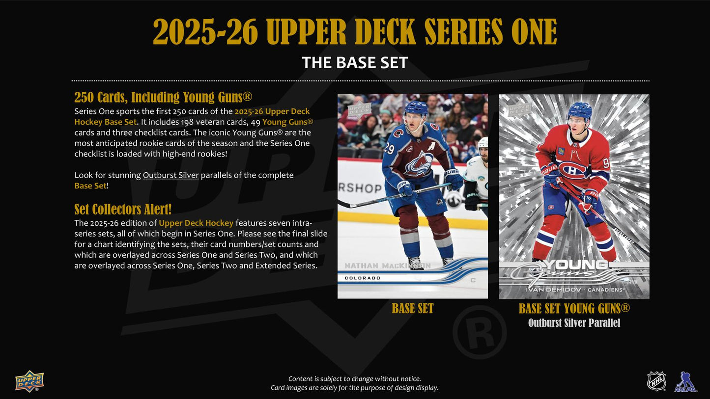 2025/26 Upper Deck Series 1 Hockey Tin (Box)