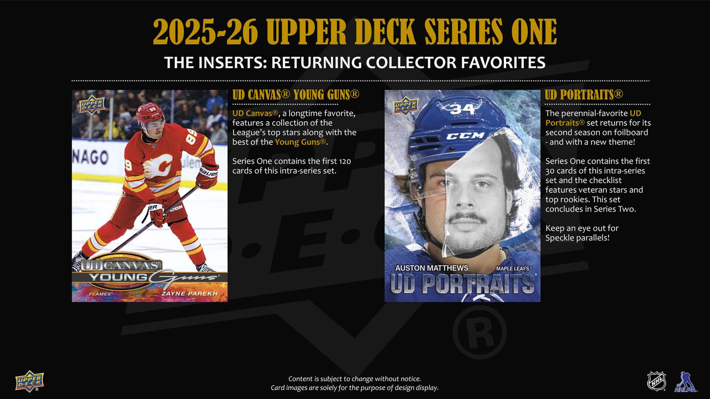 2025/26 Upper Deck Series 1 Hockey Tin (Box)