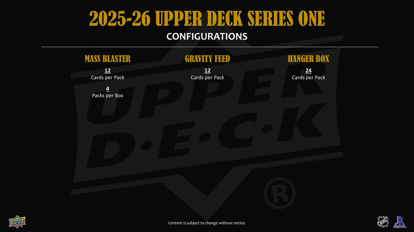 2025/26 Upper Deck Series 1 Hockey Tin (Box)