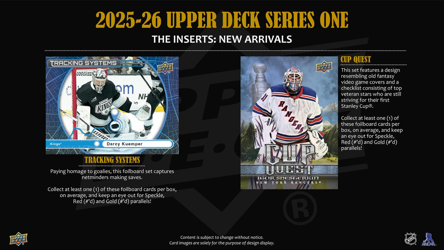2025/26 Upper Deck Series 1 Hockey Hobby