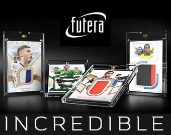 compare product 2025 Futera Incredible Collection Soccer Box
