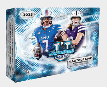 compare product 2025 Bowman's Best University Football Hobby 12 Box Case