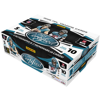 compare product 2025 Panini Certified Football Hobby 16 Box Case