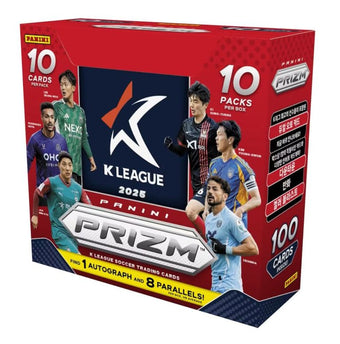 compare product 2025 Panini Prizm K League Soccer Hobby 10 Box Case